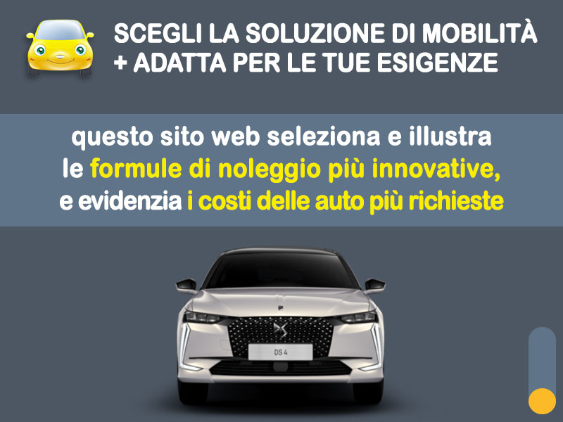 Offerta Berlina Noleggio DS N°4 Hybrid 145 Automatico: l'offerta del broker Medicredit Rent con la formula speciale 