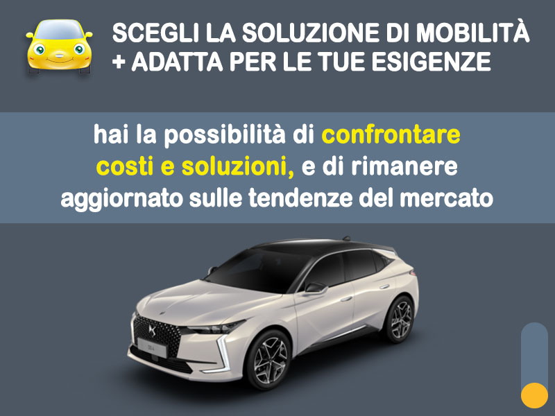 Offerta Berlina Noleggio DS N°4 Hybrid 145 Automatico: l'offerta del broker Medicredit Rent con la formula speciale 