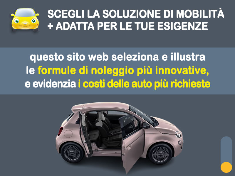 Offerta City car Noleggio lungo termine FIAT 500 elettrica 3+1: l'offerta di MT Motors con valutazione dello scoring finanziario più flessibile Elettrica  foto 1