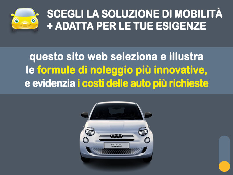 Offerta City car Noleggio FIAT 500 Hybrid Pop: l'offerta del broker Medicredit Rent con la formula speciale 