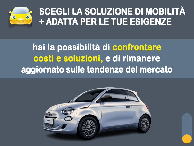 Offerta City car Noleggio FIAT 500 Hybrid Pop: l'offerta del broker Medicredit Rent con la formula speciale 