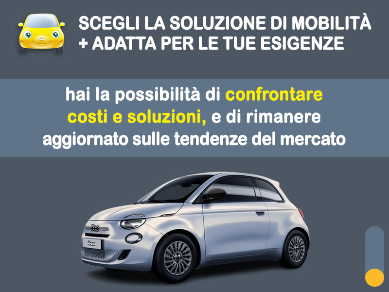 Offerta City car Noleggio FIAT 500 Hybrid Pop: l'offerta del broker Medicredit Rent con la formula speciale 