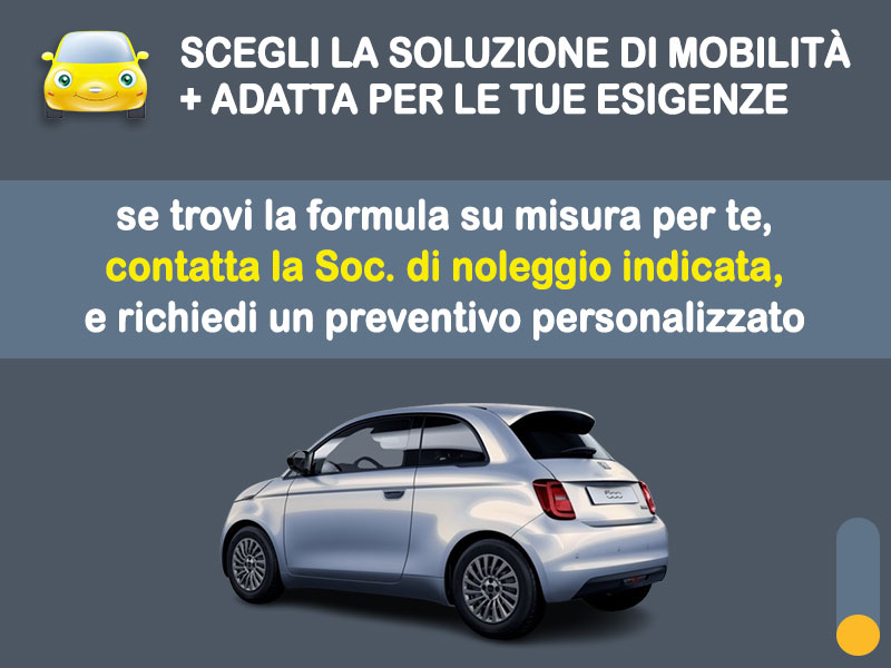 Offerta City car Noleggio FIAT 500 Hybrid Pop: l'offerta del broker Medicredit Rent con la formula speciale 