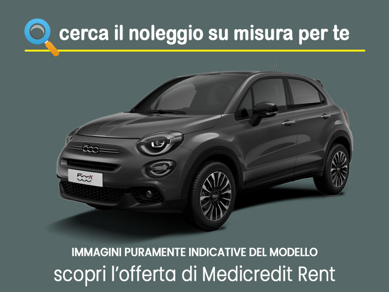 Offerta SUV e CrossOver Noleggio FIAT 500X 1.3 MultiJet Club in pronta consegna: scopri l’offerta flessibile promossa da Medicredit Rent Diesel  foto 3