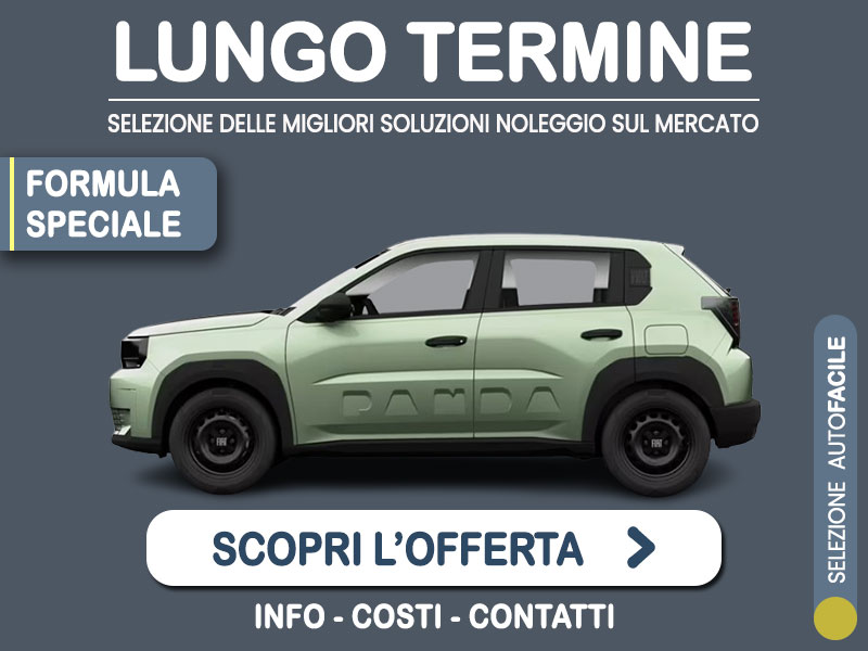 Offerta SUV e CrossOver Noleggio FIAT GRANDE PANDA Benzina Pop: l'offerta del broker Medicredit Rent con la formula speciale 