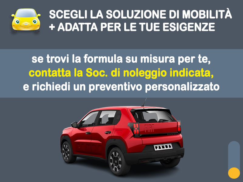 Offerta SUV e CrossOver Noleggio FIAT GRANDE PANDA hybrid = l'offerta promozionale del broker Medicredit Rent con canone scontato | Ottobre - Novembre 2025 Ibrida - benzina (MHEV)  foto 3
