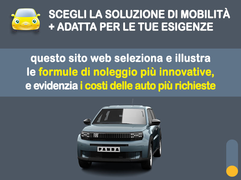 Offerta SUV e CrossOver noleggio FIAT GRANDE PANDA Hybrid: offerta promo Take Away in pronta consegna [aprile 2026] Ibrida - benzina (MHEV)  foto 1
