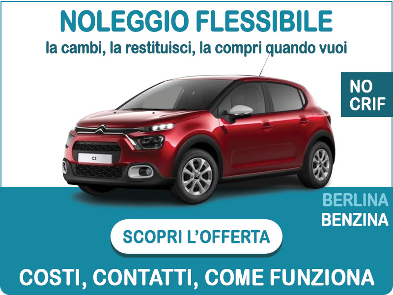 Offerta Berlina Noleggio flessibile CITROËN C3 PureTech 83 YOU!: l'offerta di Medicredit Rent disponibile anche per segnalati in Crif e soc. neocostituite Benzina  foto 0