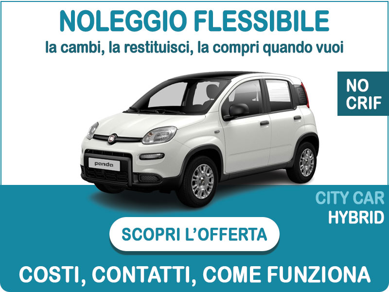 Offerta City car Noleggio flessibile FIAT PANDA 1.0 Hybrid: l'offerta di Medicredit Rent disponibile anche per segnalati in Crif e soc. neocostituite Ibrida - benzina (MHEV)  foto 0