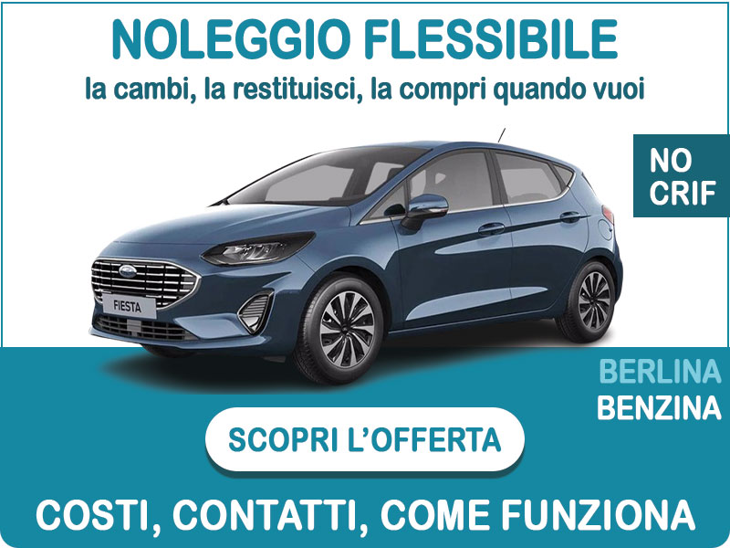 Offerta Berlina Noleggio flessibile FORD FIESTA Titanium: l'offerta di Medicredit Rent disponibile anche per segnalati in Crif e soc. neocostituite Benzina  foto 0