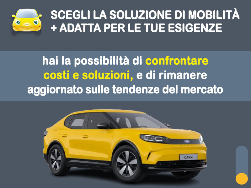 Offerta SUV e CrossOver FORD CAPRI SUV Coupé elettrico: la quotazione più aggiornata del broker Medicredit Rent per il noleggio a lungo termine [febbraio 2026] Elettrica  foto 2