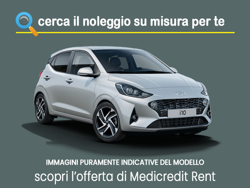 Offerta City car Noleggio HYUNDAI i10 MPI Advanced in pronta consegna: scopri l’offerta flessibile promossa da Medicredit Rent Benzina  foto 3