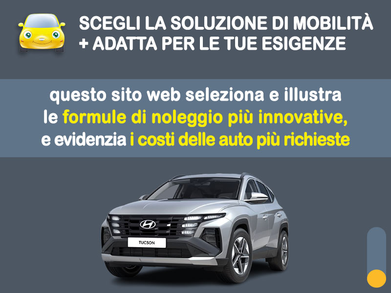 Offerta SUV e CrossOver Noleggio lungo termine HYUNDAI TUCSON: l'offerta di MT Motors con valutazione dello scoring finanziario più flessibile Ibrida - diesel (MHEV)  foto 1