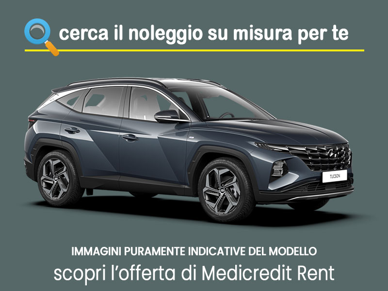 Offerta SUV e CrossOver Noleggio HYUNDAI TUCSON 1.6 TGDi 48V MHEV XLine in pronta consegna: scopri l’offerta flessibile promossa da Medicredit Rent Ibrida - benzina (MHEV)  foto 1