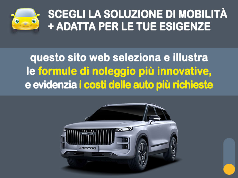 Offerta SUV e CrossOver Noleggio JAECOO 7 1.6 TGDI in pronta consegna: l'offerta stock del broker Medicredit Rent Benzina  foto 1