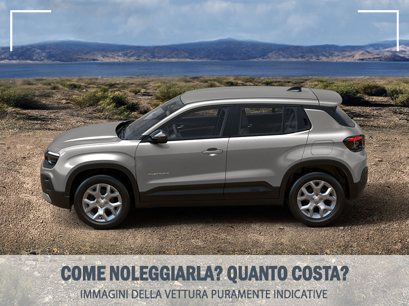 Offerta SUV e CrossOver Noleggio auto in promozione: JEEP AVENGER 1.2 Turbo Altitude = l'offerta speciale del broker Medicredit Rent, con tariffa scontata Benzina  foto 2