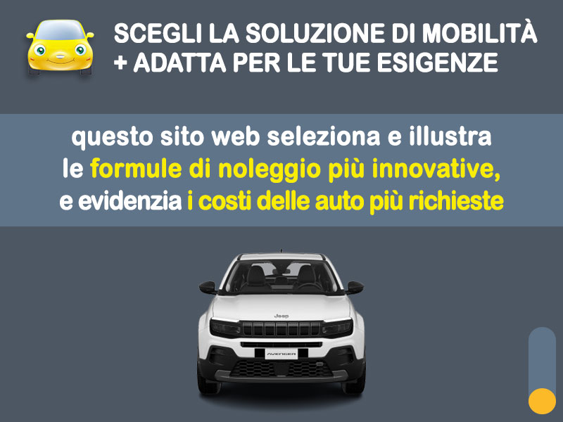 Offerta SUV e CrossOver Noleggio lungo termine JEEP AVENGER a benzina: l'offerta di MT Motors con valutazione dello scoring finanziario più flessibile Benzina  foto 1