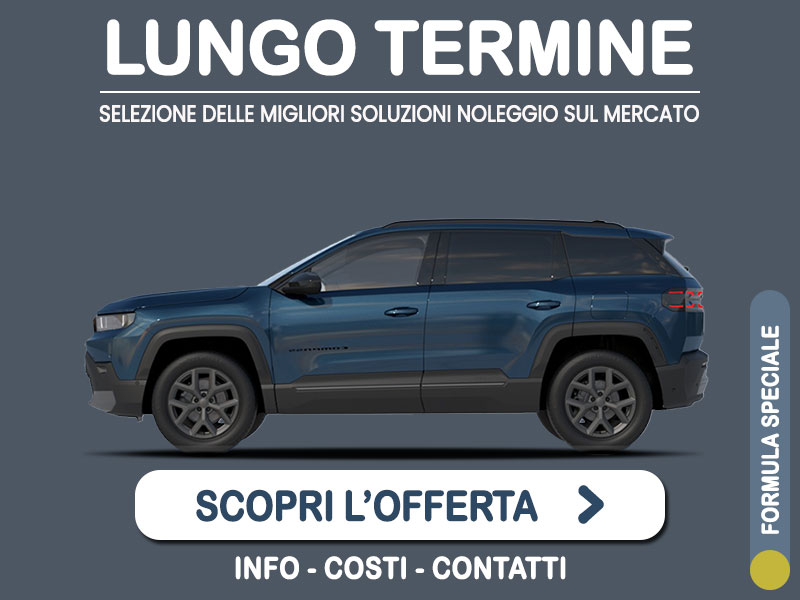Offerta SUV e CrossOver Noleggio JEEP COMPASS e-Hybrid automatica: l'offerta del broker Medicredit Rent con la formula speciale 
