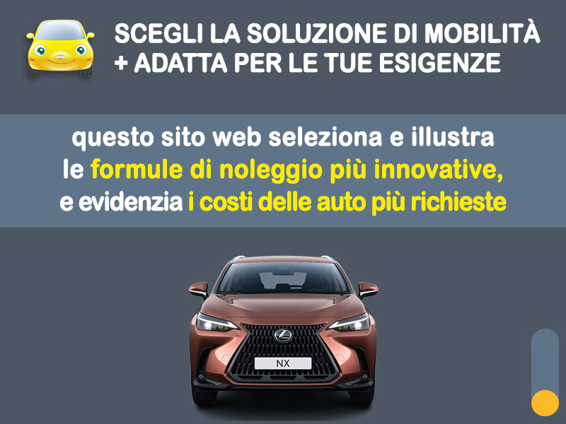 Offerta SUV e CrossOver LEXUS NX Plug-in Hybrid: la quotazione più aggiornata del broker Medicredit Rent per il noleggio a lungo termine [febbraio 2026] Plug-in Hybrid  foto 1