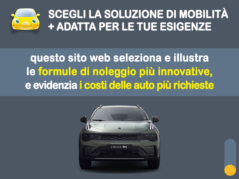 Offerta SUV e CrossOver LYNK & CO 01 1.5 PHEV: la quotazione più aggiornata del broker Medicredit Rent per il noleggio a lungo termine [febbraio 2026] Plug-in Hybrid  foto 1