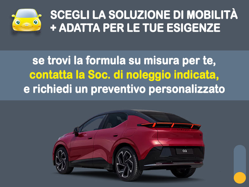 Offerta SUV e CrossOver LYNK & CO 02 66KWH CORE ELETTRICO: la quotazione più aggiornata del broker Medicredit Rent per il noleggio a lungo termine [febbraio 2026] Elettrica  foto 3