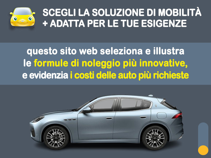 Offerta SUV e CrossOver Noleggio lungo termine MASERATI GRECALE 2.0 MHEV Q4 auto: l'offerta di MT Motors con valutazione dello scoring finanziario più flessibile Ibrida - benzina (MHEV)  foto 1