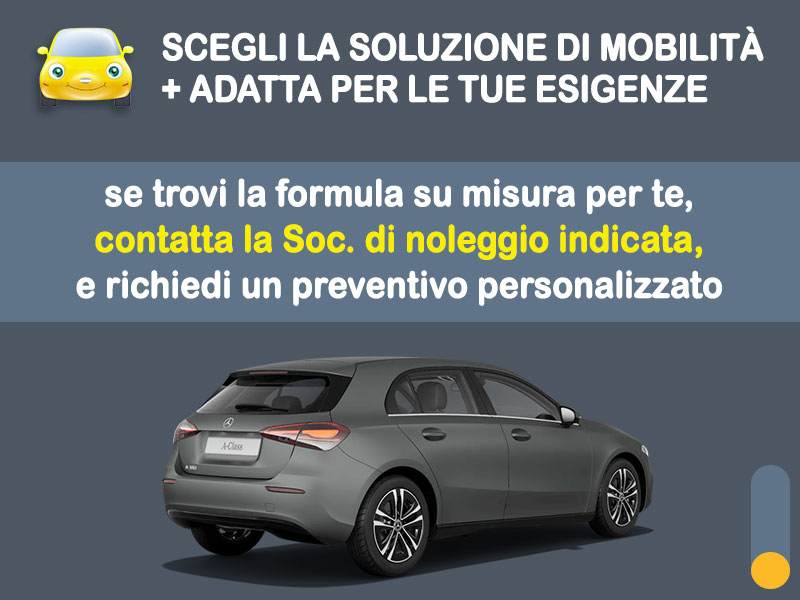 Offerta Berlina Noleggio MERCEDES-BENZ Classe A 180 D - promo PREMIUM: l'offerta speciale di Medicredit Rent con canone scontato [aprile 2026] Diesel  foto 3