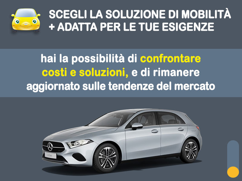 Offerta Berlina Noleggio MERCEDES-BENZ Classe A 180 - promo PREMIUM: l'offerta speciale di Medicredit Rent con canone scontato [aprile 2026] Ibrida - benzina (MHEV)  foto 2