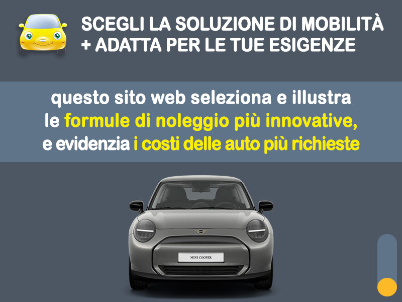 Offerta City car MINI COOPER all-electric: la quotazione più aggiornata del broker Medicredit Rent per il noleggio a lungo termine [febbraio 2026] Elettrica  foto 1