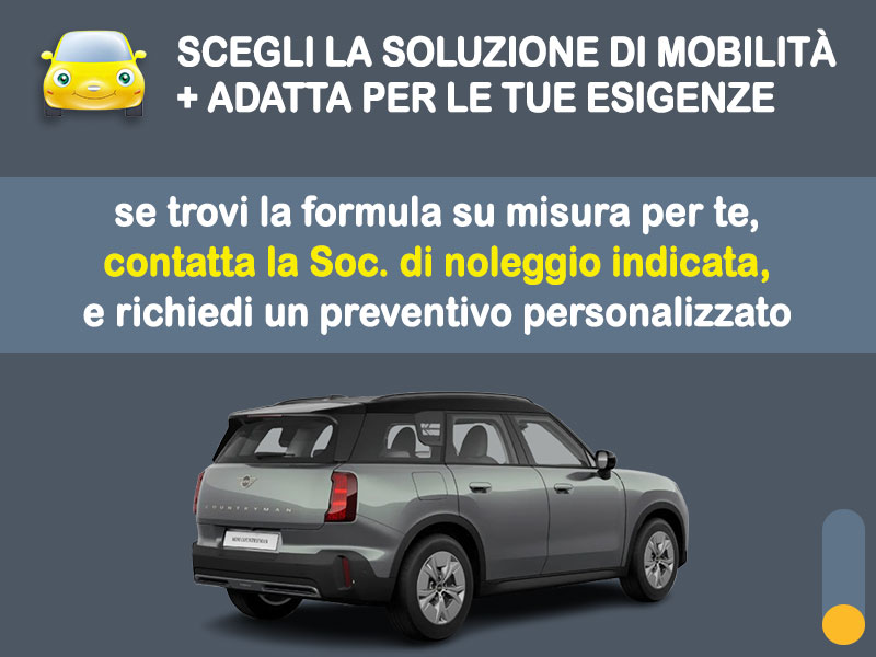 Offerta SUV e CrossOver MINI COUNTRYMAN all-electric: la quotazione più aggiornata del broker Medicredit Rent per il noleggio a lungo termine [febbraio 2026] Elettrica  foto 3