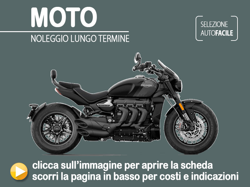 Offerta Moto Noleggio moto TRIUMPH Rocket 3 GT Triple Black: offerta lungo termine anticipo zero di Medicredit Rent Benzina  foto 0