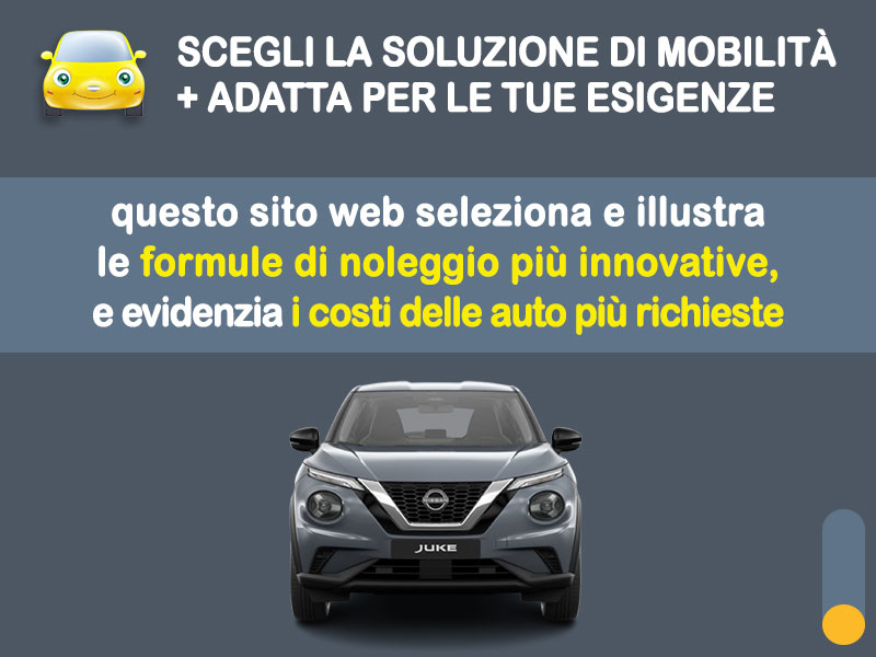 Offerta SUV e CrossOver Noleggio lungo termine NISSAN JUKE: l'offerta di MT Motors con valutazione dello scoring finanziario più flessibile Benzina  foto 1