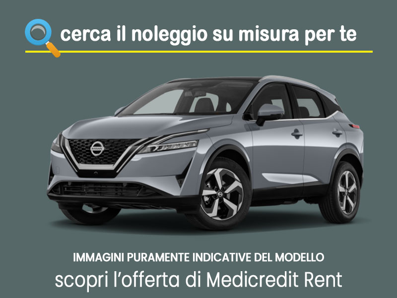 Offerta SUV e CrossOver Noleggio NISSAN QASHQAI 1.3 MHEV Acenta in pronta consegna: scopri l’offerta flessibile promossa da Medicredit Rent Ibrida - benzina (MHEV)  foto 1