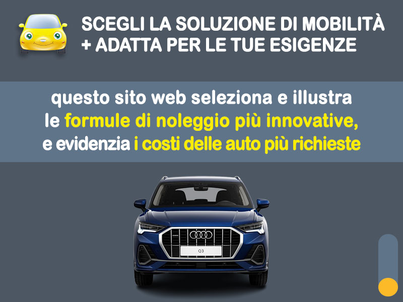 Offerta SUV e CrossOver Noleggio no scoring AUDI Q3 35 TDI S tronic: l'offerta 