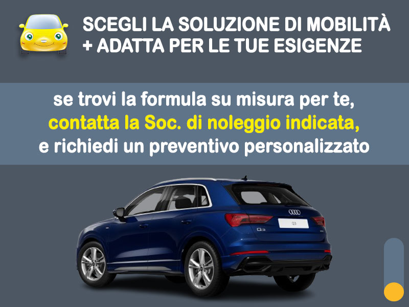 Offerta SUV e CrossOver Noleggio no scoring AUDI Q3 35 TDI S tronic: l'offerta 