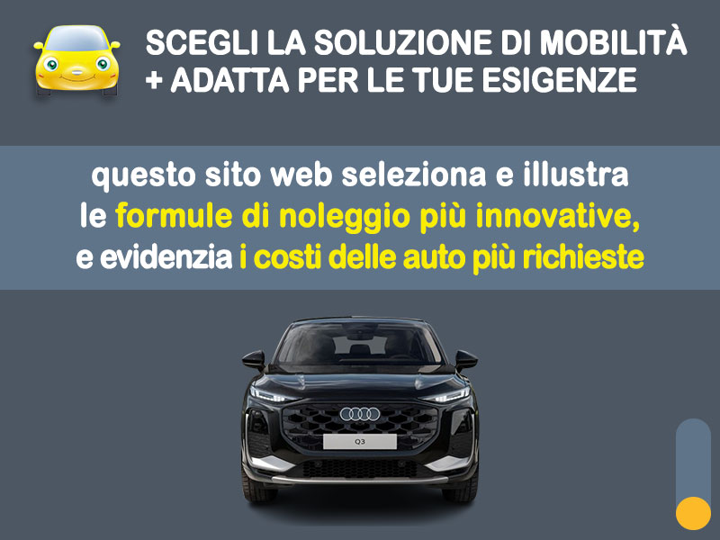 Offerta SUV e CrossOver Noleggio no scoring AUDI Q3 Sportback 35 TFSI S tronic: l'offerta RENT TO BUY 2026 del broker MT Motors, con possibilità di acquisto a tariffa agevolata Benzina  foto 1