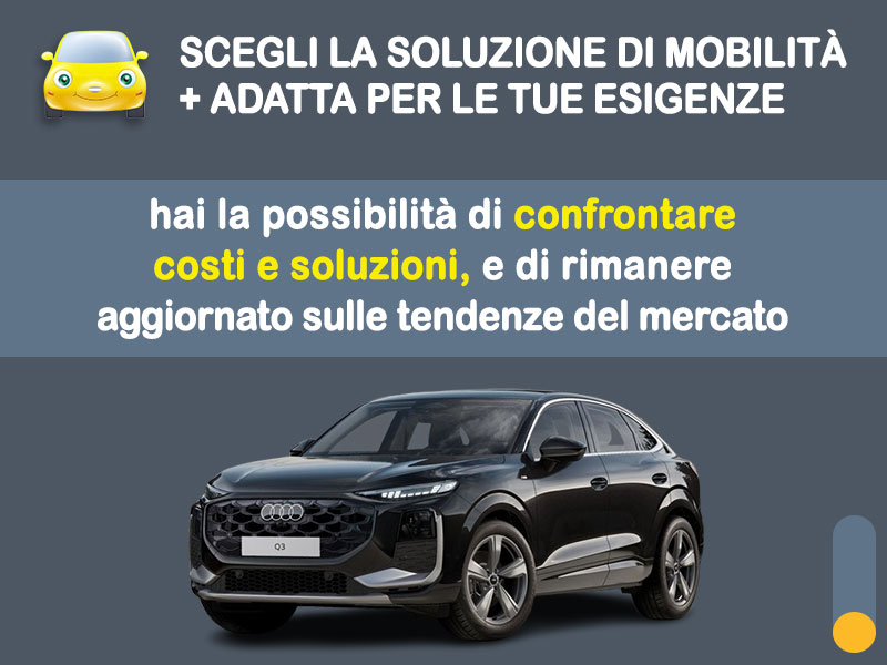 Offerta SUV e CrossOver Noleggio no scoring AUDI Q3 Sportback 35 TFSI S tronic: l'offerta RENT TO BUY 2026 del broker MT Motors, con possibilità di acquisto a tariffa agevolata Benzina  foto 2