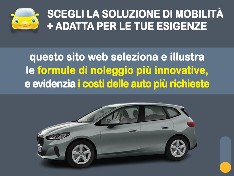 Offerta Monovolume e Multispazio Noleggio no scoring BMW Serie 2 218i Active Tourer: l'offerta RENT TO BUY 2026 del broker MT Motors, con possibilità di acquisto a tariffa agevolata Benzina  foto 1