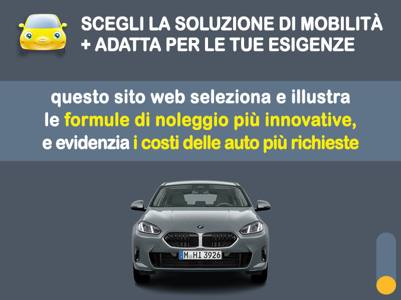 Offerta Berlina Noleggio no scoring BMW Serie 1 118d automatica: l'offerta 