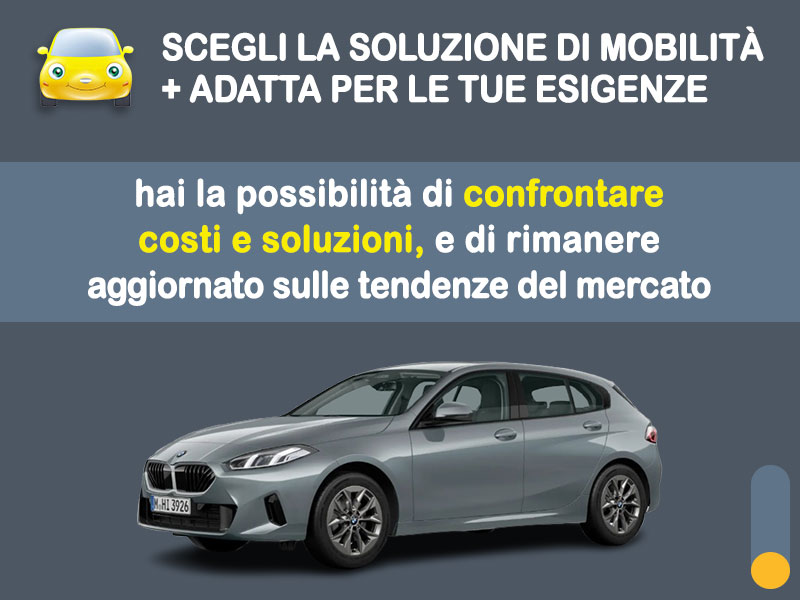 Offerta Berlina Noleggio no scoring BMW Serie 1 118d automatica: l'offerta 