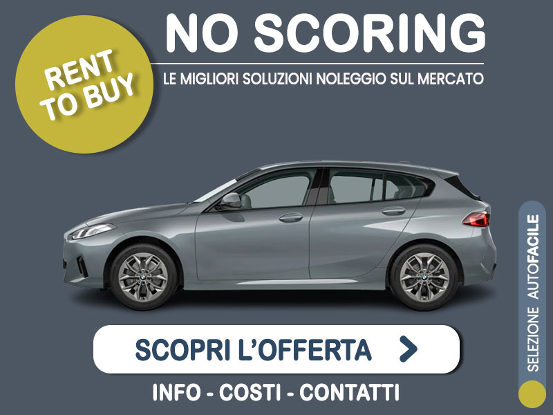Offerta Berlina Noleggio no scoring BMW Serie 1 118d automatica: l'offerta 