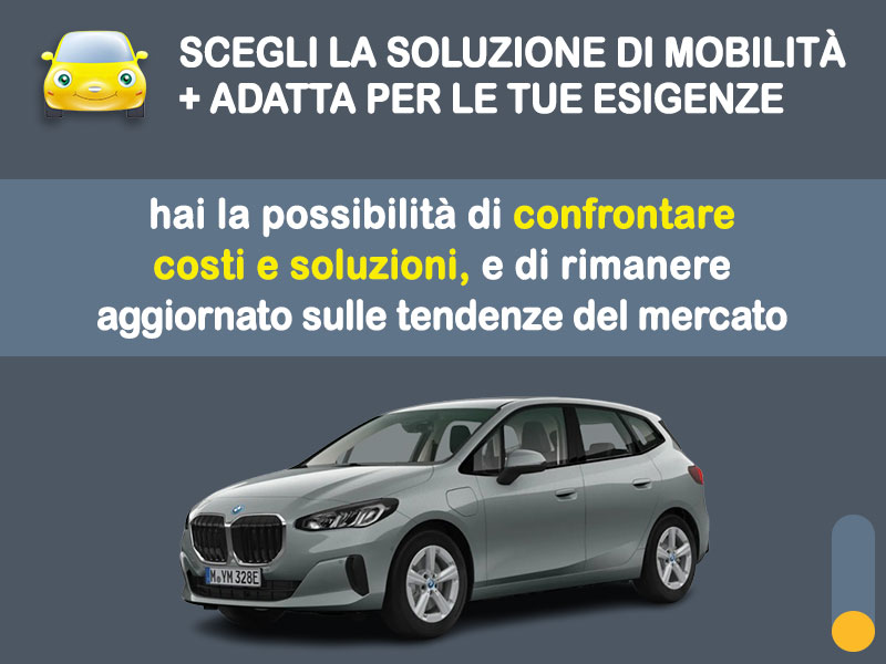 Offerta Monovolume e Multispazio Noleggio no scoring BMW Serie 2 Active Tourer 218d automatica: l'offerta 