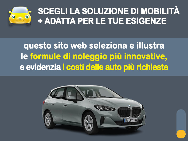 Offerta Monovolume e Multispazio Noleggio no scoring BMW Serie 2 Active Tourer 218i 136CV automatica: l'offerta 