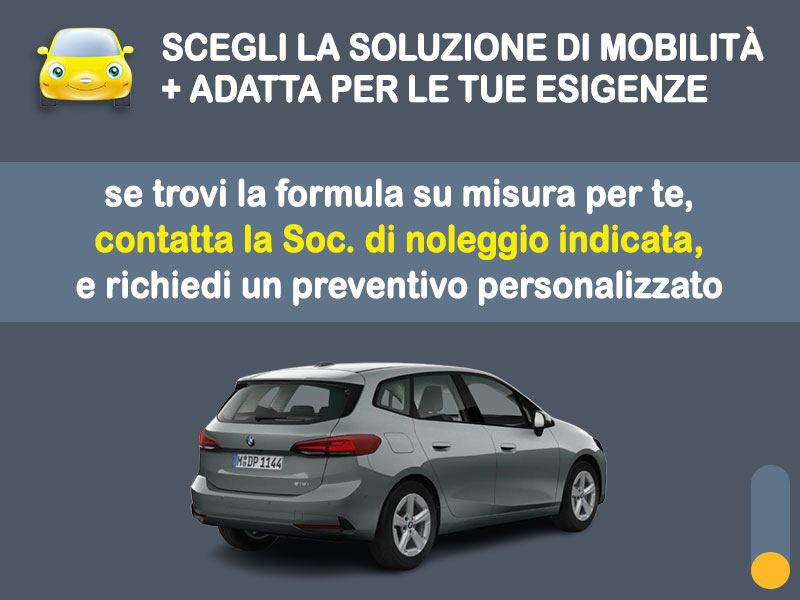 Offerta Monovolume e Multispazio Noleggio no scoring BMW Serie 2 Active Tourer 218i 136CV automatica: l'offerta 
