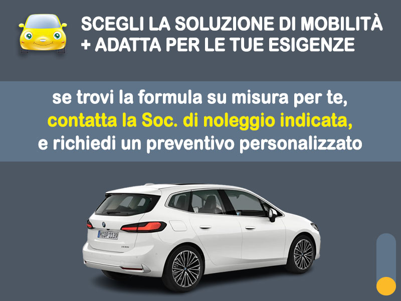 Offerta Monovolume e Multispazio Noleggio no scoring BMW Serie 2 Active Tourer 218i 140CV automatica: l'offerta 