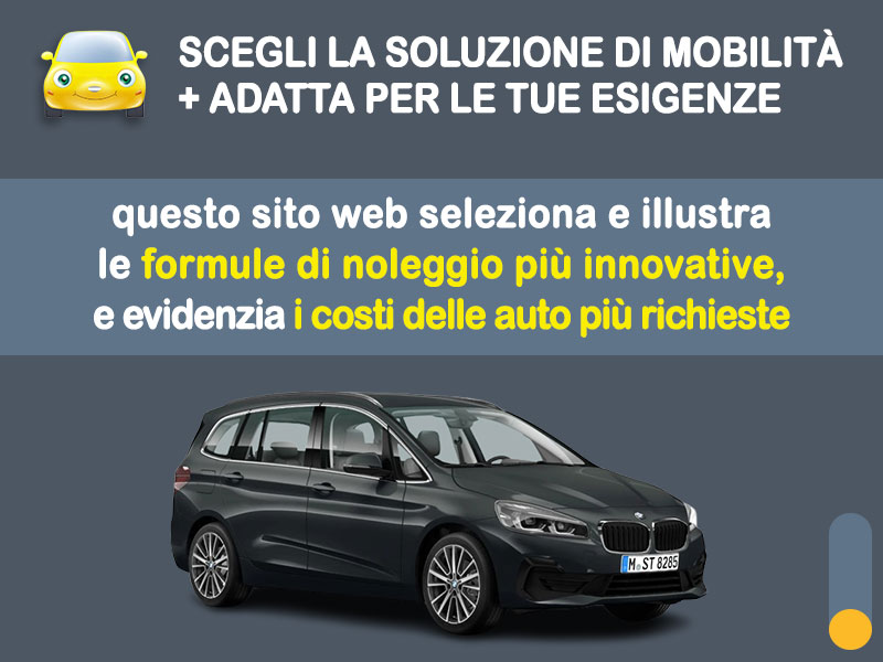 Offerta Monovolume e Multispazio Noleggio no scoring BMW Serie 2 Gran Tourer 216d automatica: l'offerta 