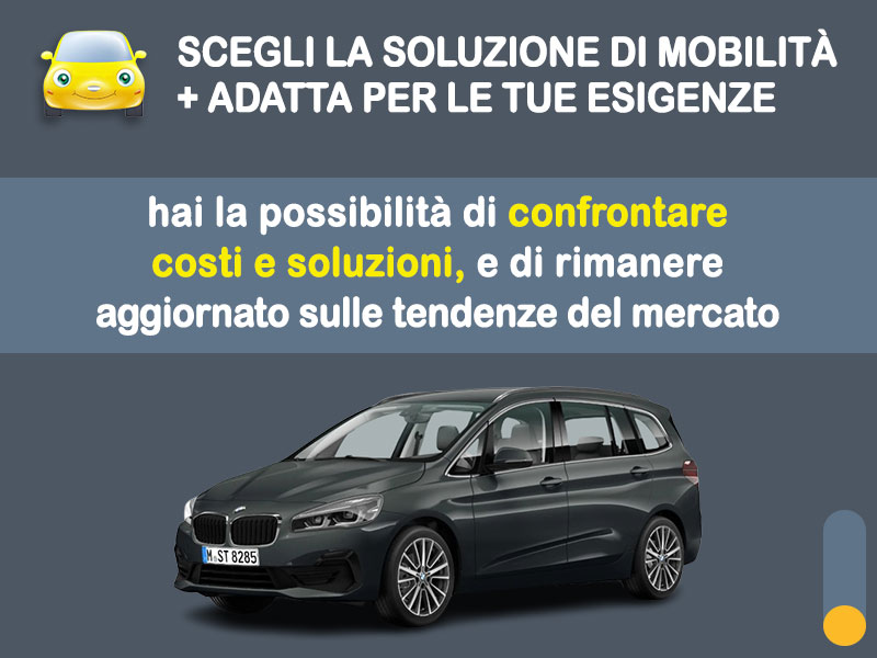 Offerta Monovolume e Multispazio Noleggio no scoring BMW Serie 2 Gran Tourer 216d automatica: l'offerta 