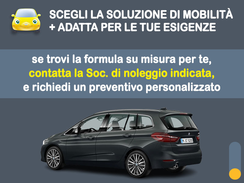 Offerta Monovolume e Multispazio Noleggio no scoring BMW Serie 2 Gran Tourer 216d automatica: l'offerta 