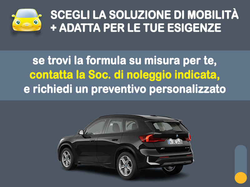 Offerta SUV e CrossOver Noleggio no scoring BMW X1 sDrive18d: l'offerta 