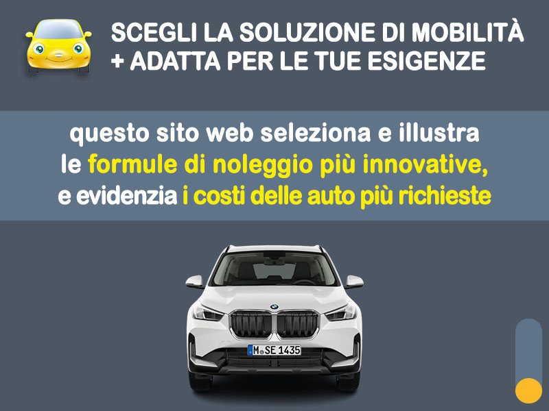 Offerta SUV e CrossOver Noleggio no scoring BMW X1 sDrive18d: l'offerta 